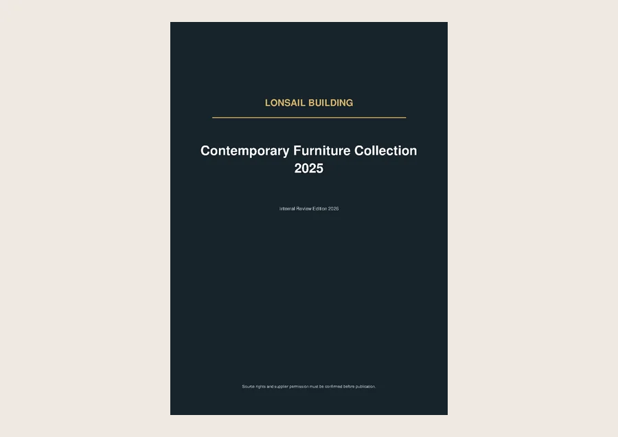 Cover of Lonsail Building Contemporary Furniture Collection 2025
