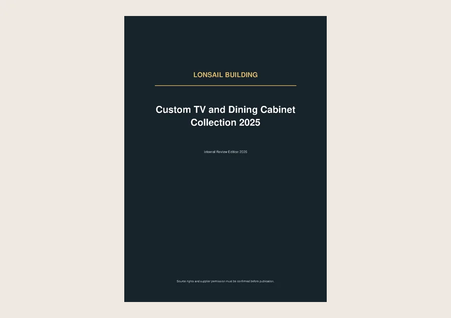 Cover of Lonsail Building Custom TV & Dining Cabinet Collection 2025