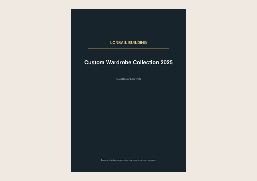 Cover of Lonsail Building Custom Wardrobe Collection 2025