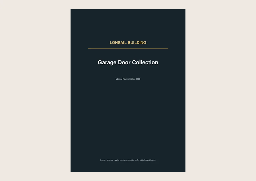 Cover of Lonsail Building Garage Door Collection