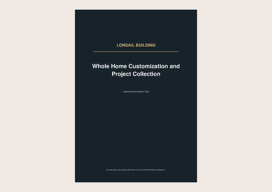 Cover of Lonsail Building Whole-Home Customization & Project Collection
