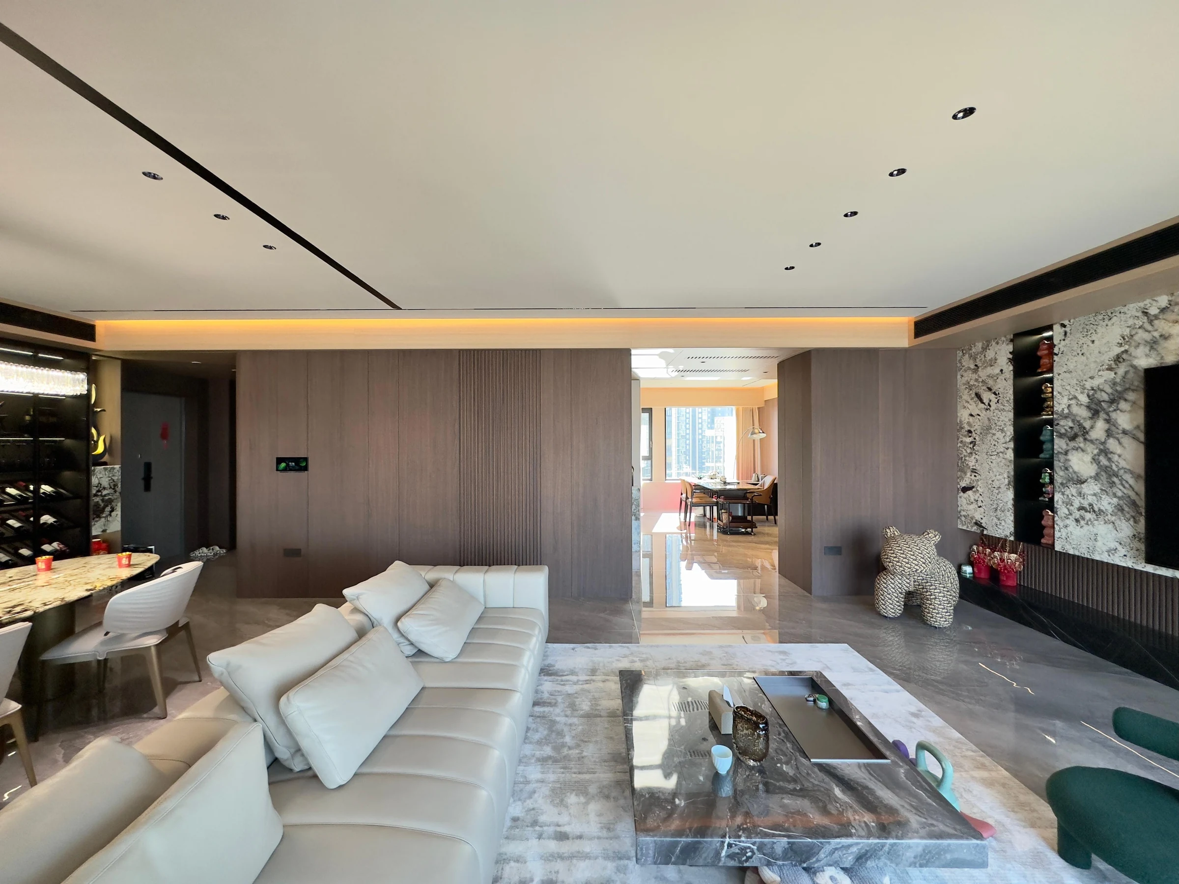 Completed residential living space with whole-home joinery