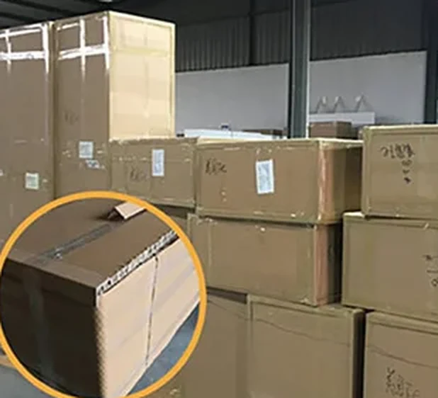 Cabinet cartons prepared with reinforced corner protection for shipment