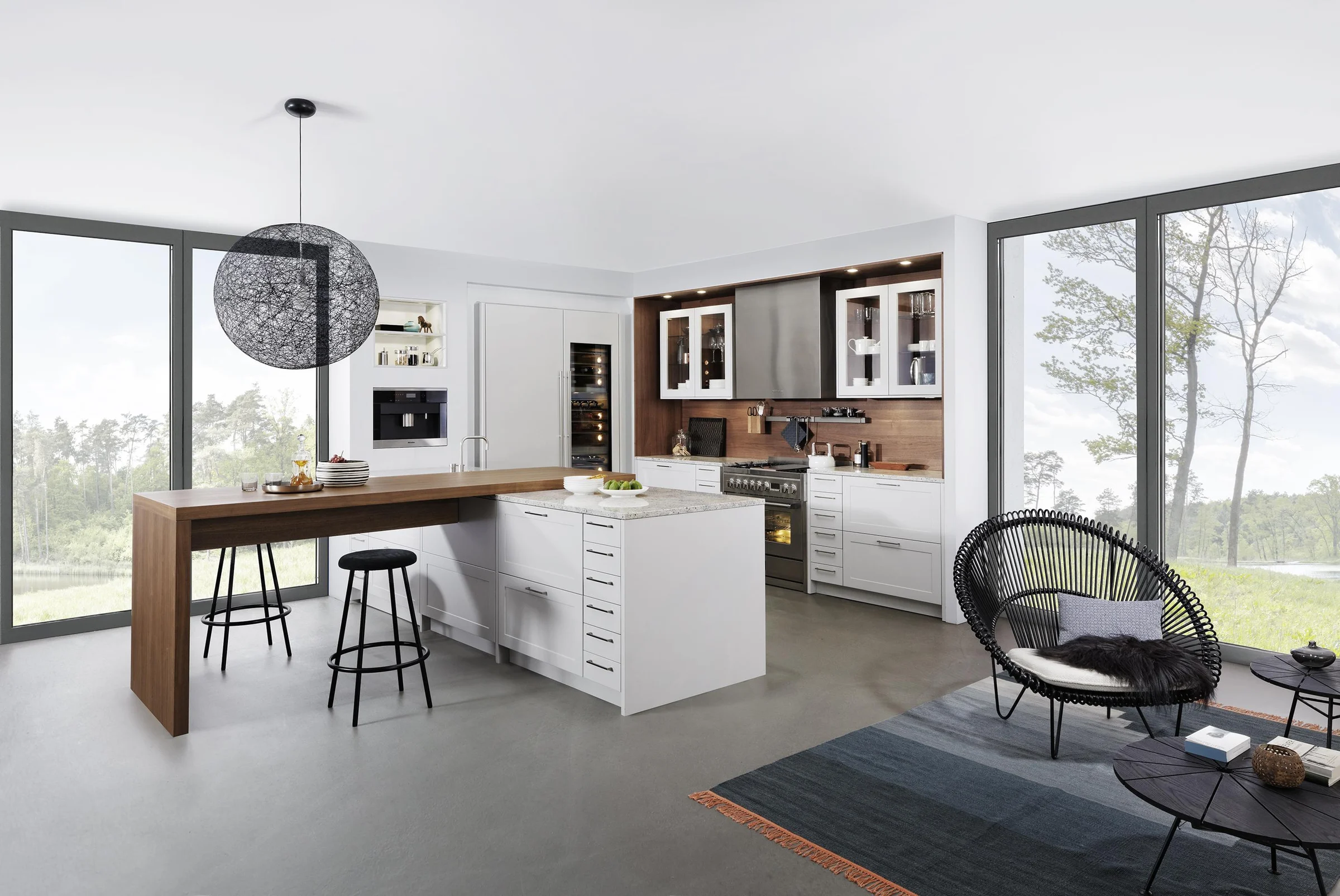 Transitional classic kitchen cabinetry