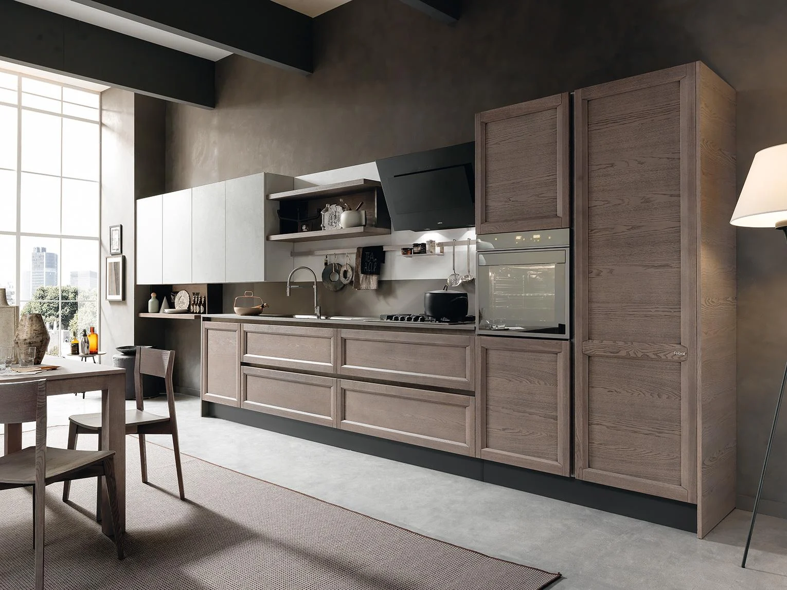 Traditional timber classic kitchen cabinets