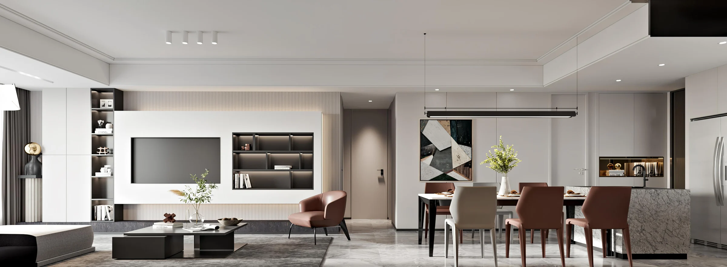 Commercial living and meeting-space joinery reference