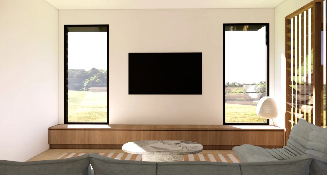 Residential built-in media and storage concept