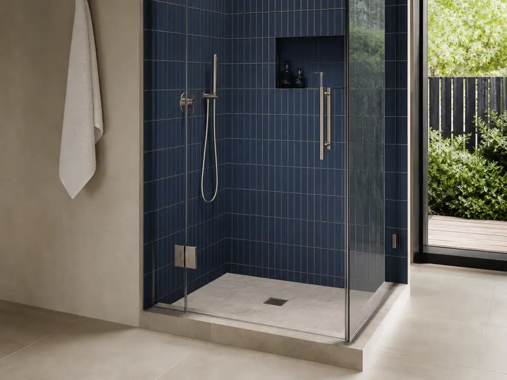 Shower Enclosures: Hinged